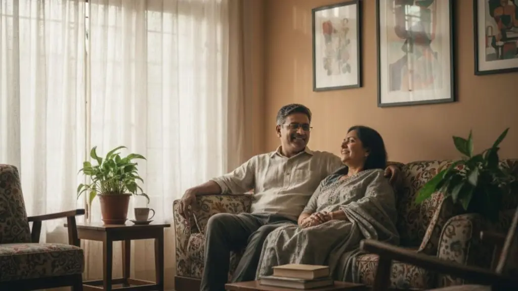 luxury flats in hyderabad - couple happy with the flat